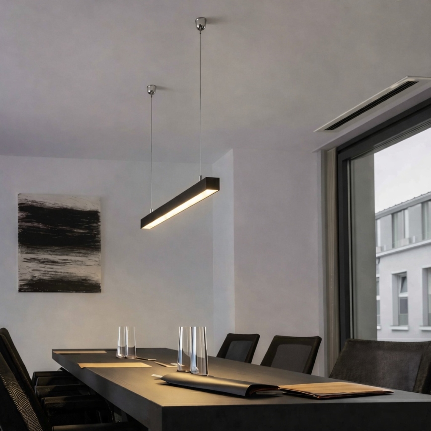 Brilagi - Lampă suspendată LED FULLDAY LED/10/15/20W/230V 2700/4000/6000K 60 cm neagră