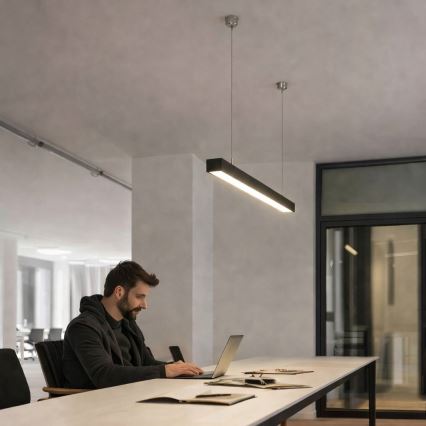 Brilagi - Lampă suspendată LED FULLDAY LED/10/15/20W/230V 2700/4000/6000K 60 cm neagră
