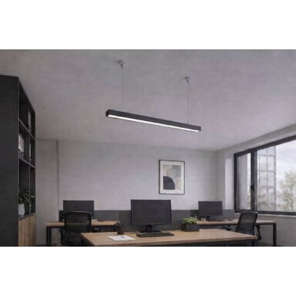 Brilagi - Lampă suspendată LED FULLDAY LED/10/15/20W/230V 2700/4000/6000K 60 cm neagră