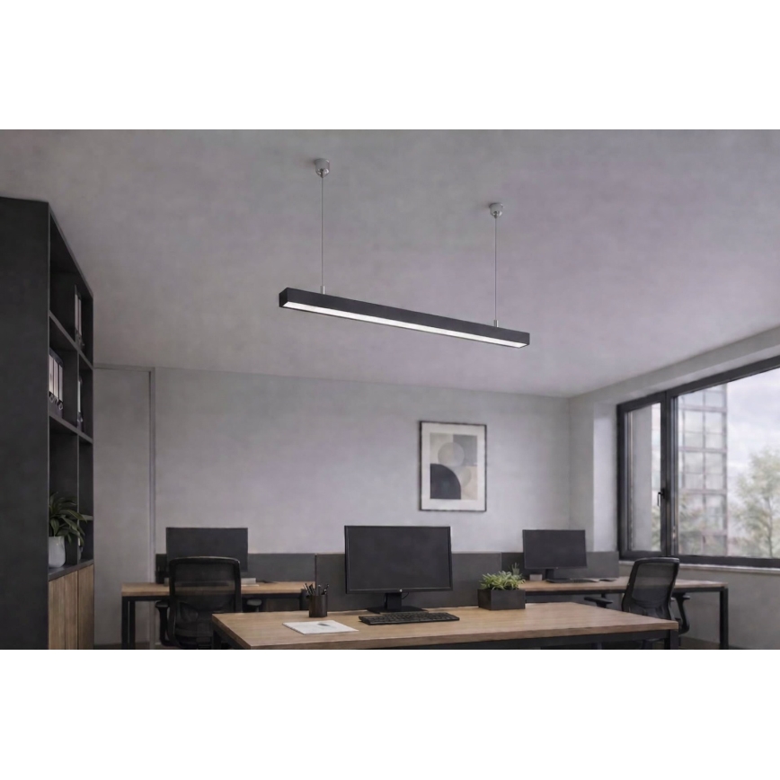 Brilagi - Lampă suspendată LED FULLDAY LED/10/15/20W/230V 2700/4000/6000K 60 cm neagră