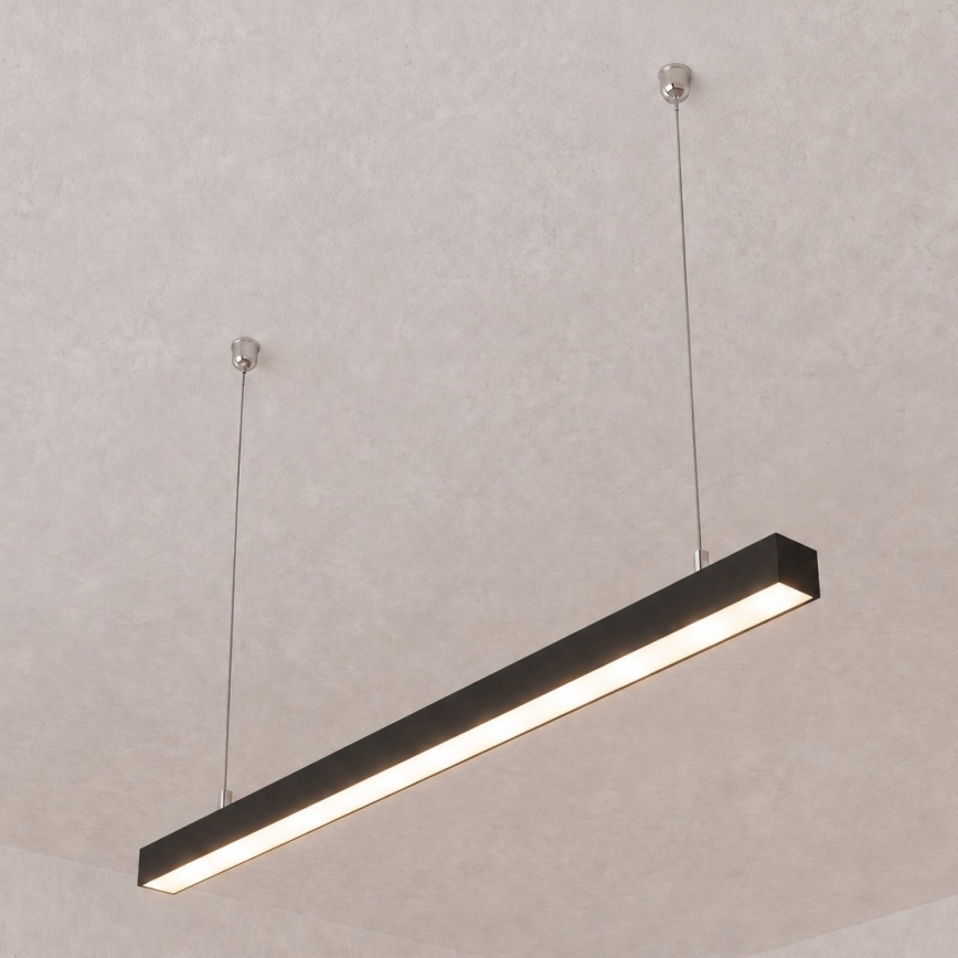 Brilagi - Corp de iluminat suspendat LED FULLDAY LED/20/30/40W/230V 2700/4000/6000K 120 cm negru