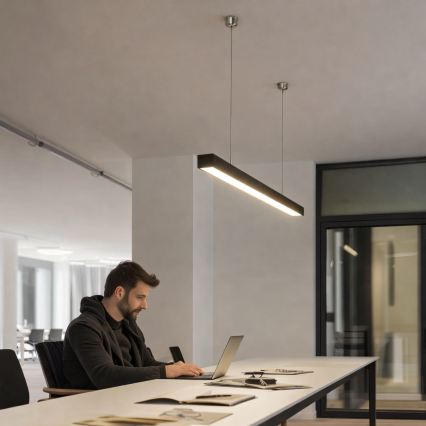 Brilagi - Corp de iluminat suspendat LED FULLDAY LED/20/30/40W/230V 2700/4000/6000K 120 cm negru