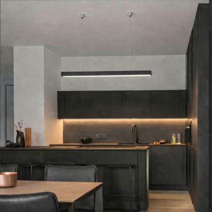 Brilagi - Corp de iluminat suspendat LED FULLDAY LED/20/30/40W/230V 2700/4000/6000K 120 cm negru