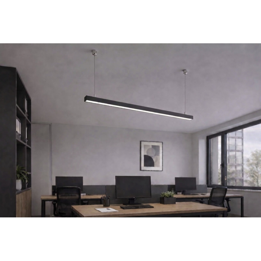 Brilagi - Corp de iluminat suspendat LED FULLDAY LED/20/30/40W/230V 2700/4000/6000K 120 cm negru