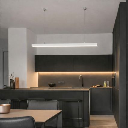 Brilagi - Lampă suspendată LED FULLDAY LED/30/40/50W/230V 2700/4000/6000K 150 cm albă