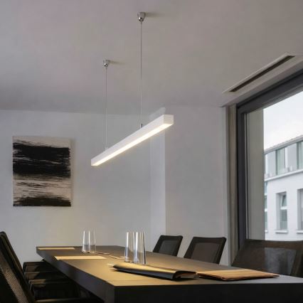 Brilagi - Lampă suspendată LED FULLDAY LED/30/40/50W/230V 2700/4000/6000K 150 cm albă