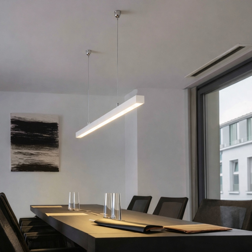 Brilagi - Lampă suspendată LED FULLDAY LED/30/40/50W/230V 2700/4000/6000K 150 cm albă
