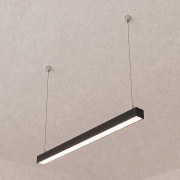 Brilagi - Lampă suspendată LED FULLDAY LED/10/15/20W/230V 2700/4000/6000K 60 cm neagră