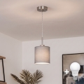 Brilagi - Lampă suspendată LED NUBILA pe cablu 1xE27/60W/230V Ø 14 cm gri deschis