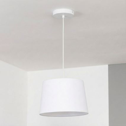 Brilagi - Lampă suspendată LED pe cablu CERIA 1xE27/40W/230V Ø 30 cm albă