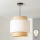 Brilagi - Lampă suspendată LED pe cablu CERIA 1xE27/40W/230V Ø 30 cm negru/bej/alb