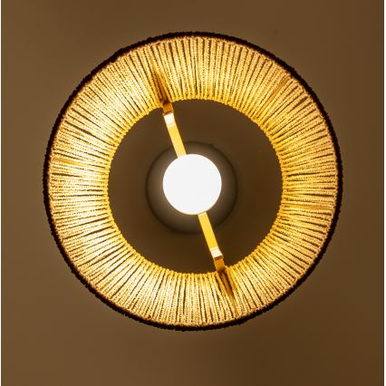 Brilagi - Lampă suspendată LED pe cablu CERIA BOHO, 1xE27/40W/230V, Ø 28 cm, maro