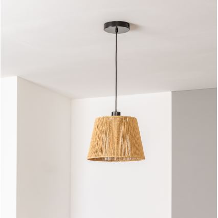Brilagi - Lampă suspendată LED pe cablu CERIA BOHO, 1xE27/40W/230V, Ø 28 cm, maro