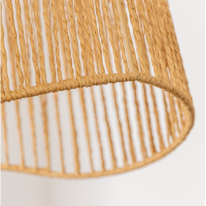 Brilagi - Lampă suspendată LED pe cablu CERIA BOHO 1xE27/40W/230V Ø 50 cm maro