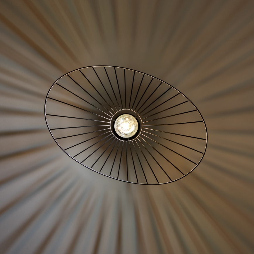 Brilagi - Lampă suspendată LED pe cablu CERIA WIRE 1xE27/40W/230V 40x56 cm negru