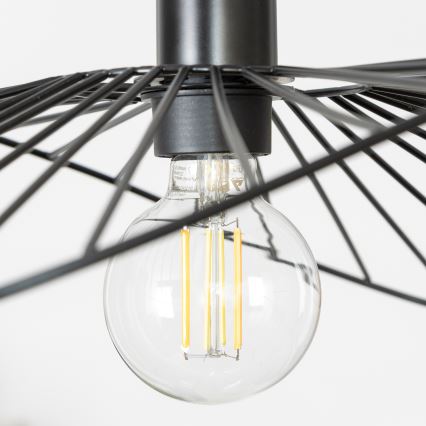 Brilagi - Lampă suspendată LED pe cablu CERIA WIRE 1xE27/40W/230V 40x56 cm negru