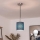 Brilagi - Lampă suspendată LED pe cablu NUBILA 1xE27/60W/230V Ø14 cm negru/albastru închis