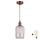 Brilagi - Lampă suspendată LED pe cablu RETRO GLASS 1xE27/60W/230V Ø 14 cm cupru/alb