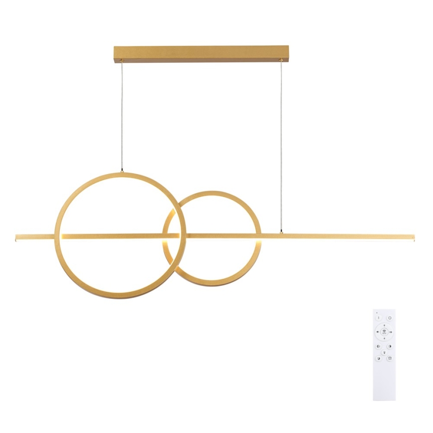BRILAGI - Lustră LED reglabilă suspendată pe cablu SIGNATURE LED/53W/230V 3000-6000K 120 cm aurie + telecomandă