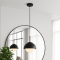 BRILAGI - Lampă suspendată pe cablu COSMO 1xE27/60W/230V diam. 18 cm neagră