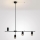 Brilagi - Lampă suspendată pe cablu CRANE 4xGU10/30W/230V neagră