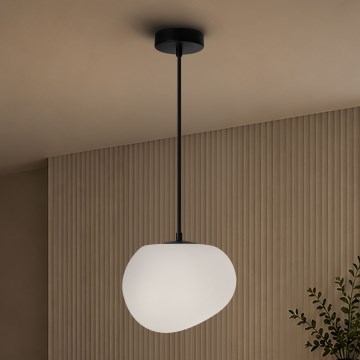 BRILAGI - Lampă suspendată pe cablu PEBBLES 1xE27/40W/230V Ø 20 cm neagră