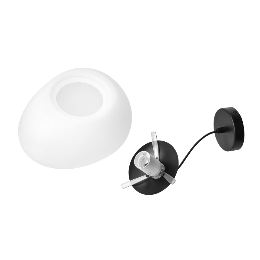 BRILAGI - Lampă suspendată pe cablu PEBBLES 1xE27/40W/230V Ø 30 cm neagră