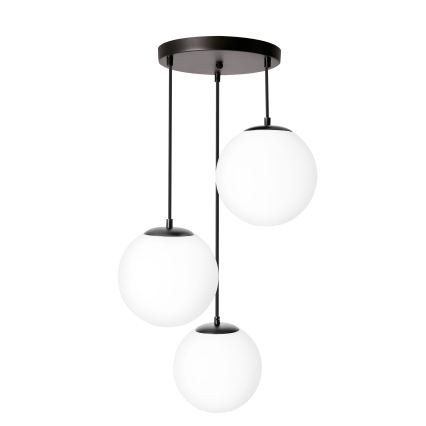 BRILAGI - Lampă suspendată pe cablu POLOS 3xE27/40W/230V Ø 42 cm negru