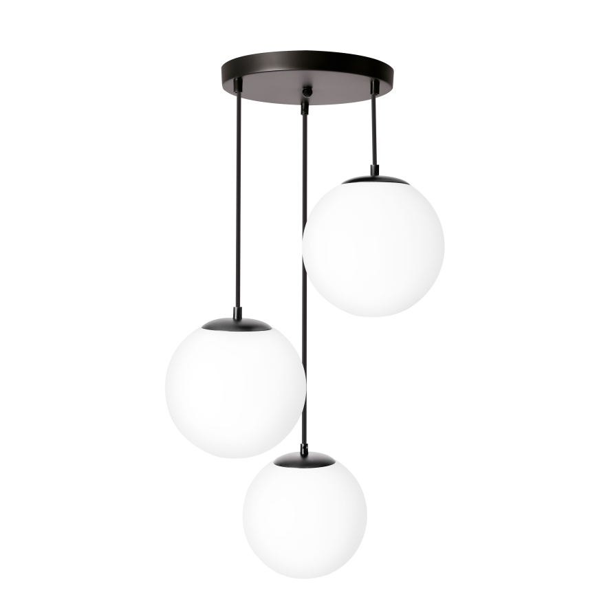 BRILAGI - Lampă suspendată pe cablu POLOS 3xE27/40W/230V Ø 42 cm negru