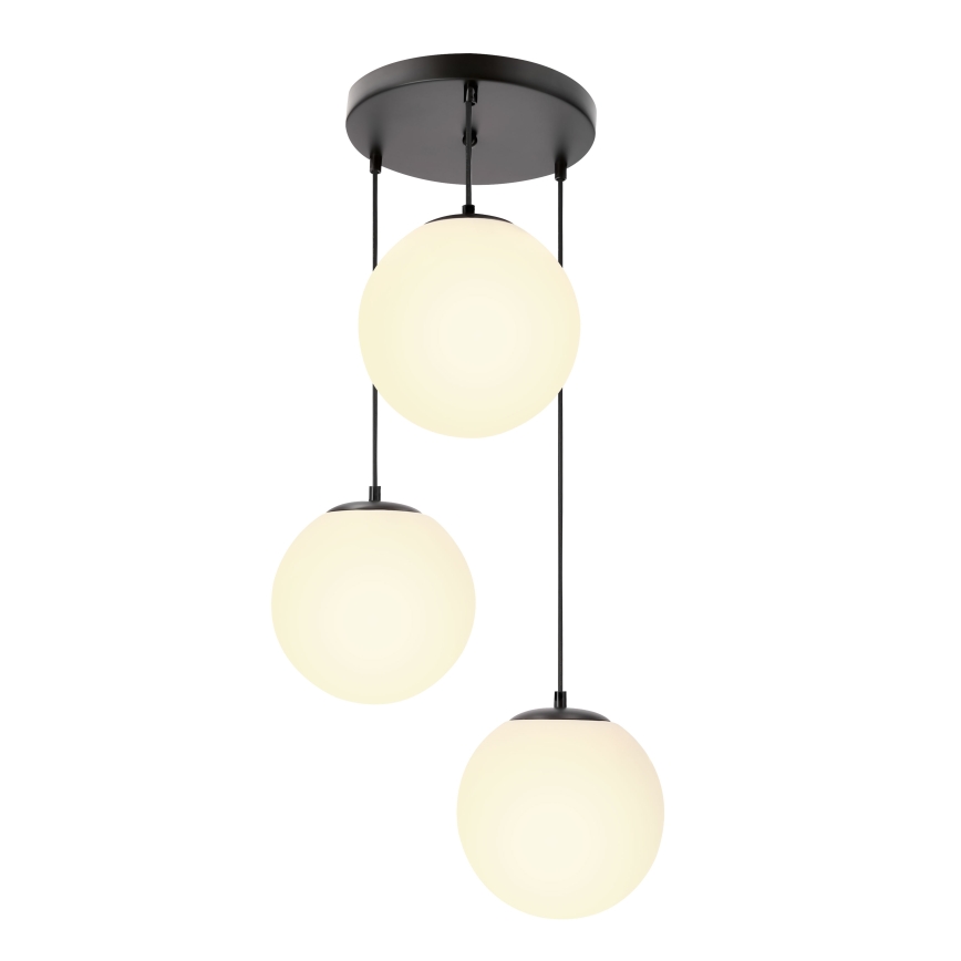 BRILAGI - Lampă suspendată pe cablu POLOS 3xE27/40W/230V Ø 42 cm negru