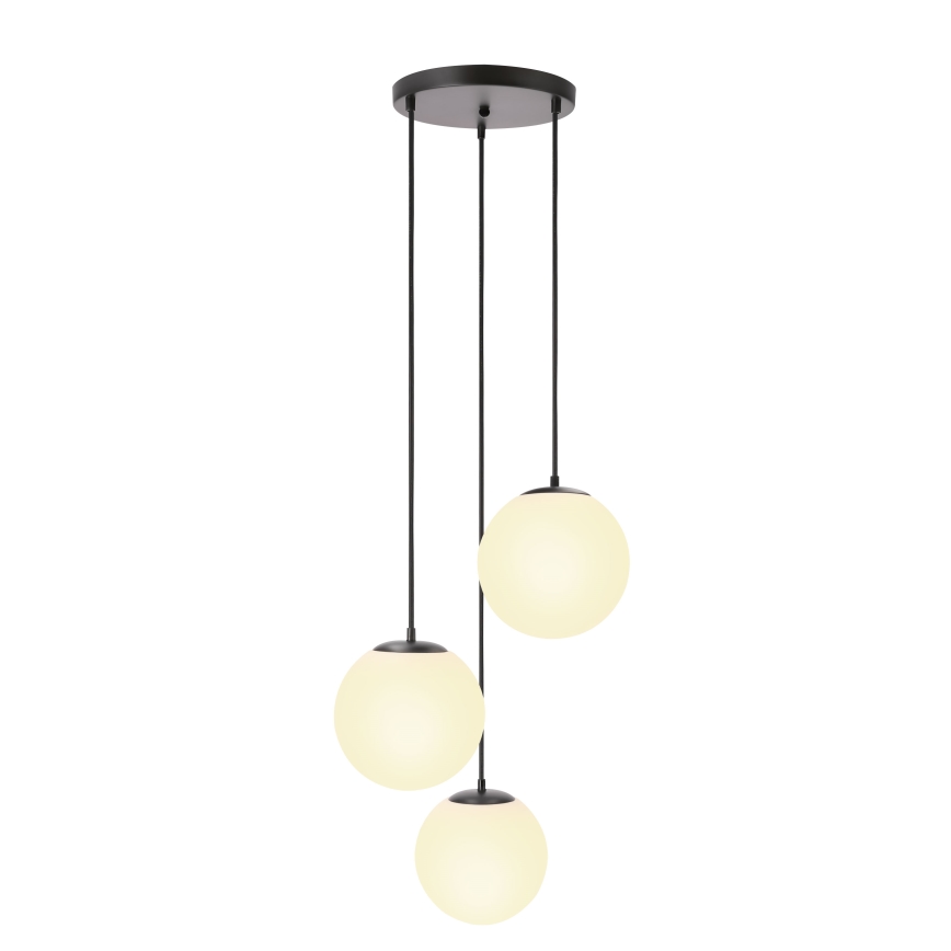 BRILAGI - Lampă suspendată pe cablu POLOS 3xE27/40W/230V Ø 42 cm negru