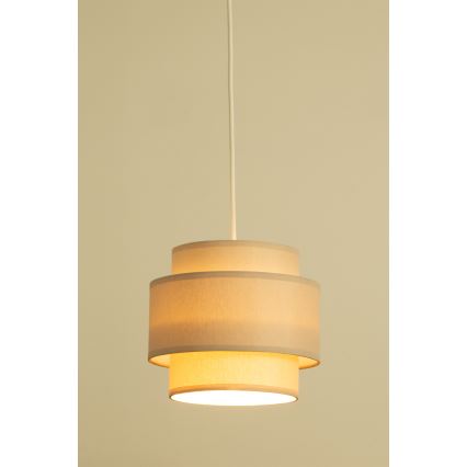 Brilagi - Lampă suspendată pe cablu RESNA, 2xE27/60W/230V, Ø 30 cm, bej