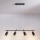 Brilagi - Lampă suspendată pe cablu SELE 4xGU10/30W/230V negru