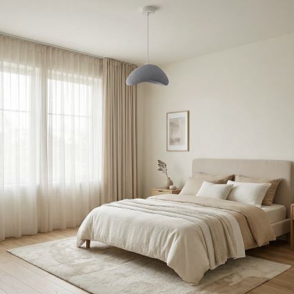 Brilagi - Lampă suspendată pe cablu WABI SABI, 1x E27/40W/230V, Ø 33 cm, gri