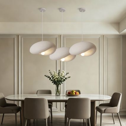 BRILAGI - Lampă suspendată pe cablu WABI SABI 1xE27/60W/230V Ø 40 cm albă