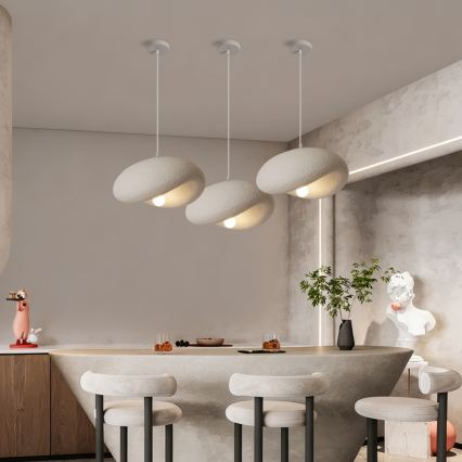 BRILAGI - Lampă suspendată pe cablu WABI SABI 1xE27/60W/230V Ø 40 cm albă