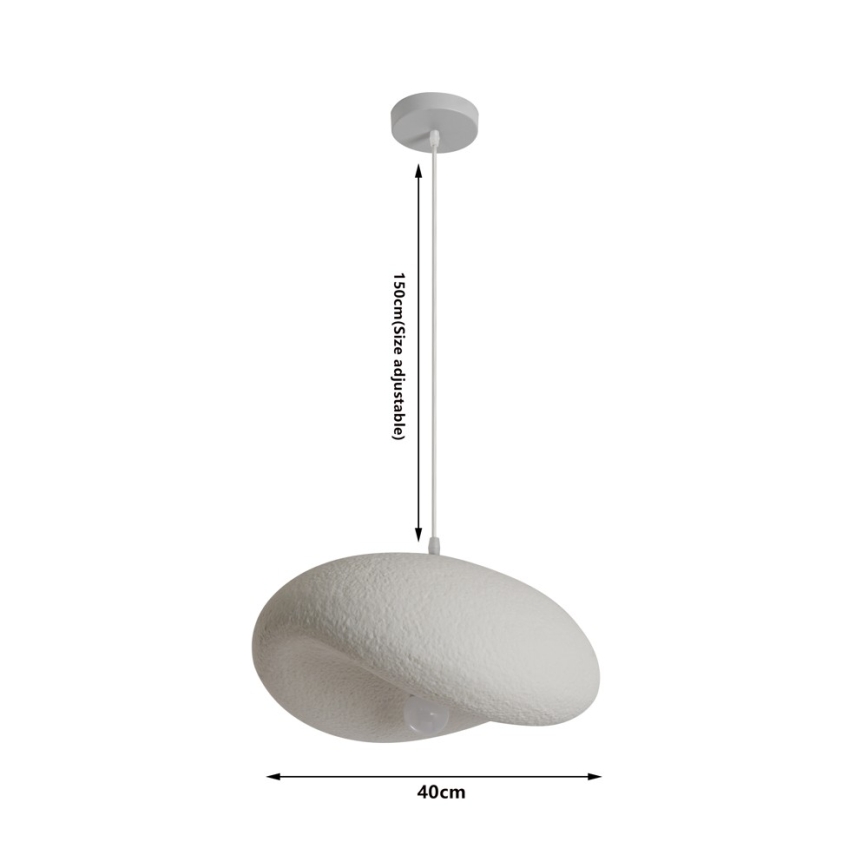 BRILAGI - Lampă suspendată pe cablu WABI SABI 1xE27/60W/230V Ø 40 cm albă