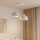 Brilagi - Lampă suspendată pe cablu WABI SABI, 2xE27/40W/230V, Ø 45 cm, alb