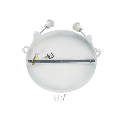 Brilagi - Lampă suspendată pe cablu WABI SABI, 2xE27/40W/230V, Ø 45 cm, alb
