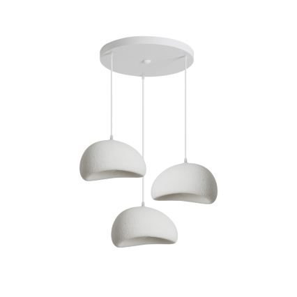 BRILAGI - Lampă suspendată pe cablu WABI SABI 3xE27/60W/230V albă