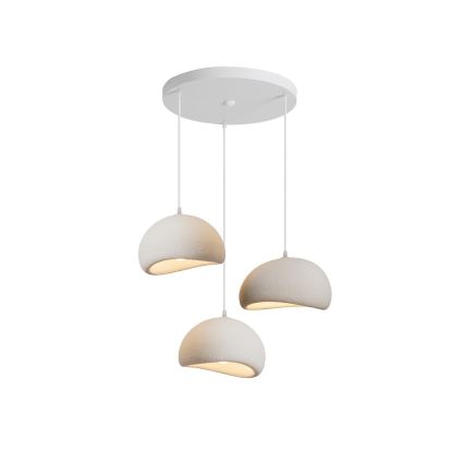 BRILAGI - Lampă suspendată pe cablu WABI SABI 3xE27/60W/230V albă