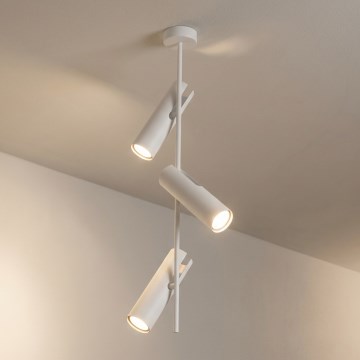 Brilagi - Lampă suspendată pe tijă BRANCH 3xGU10/30W/230V albă