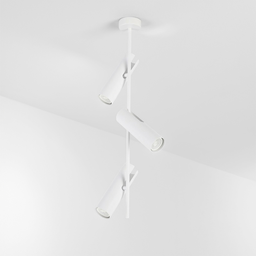 Brilagi - Lampă suspendată pe tijă BRANCH 3xGU10/30W/230V albă