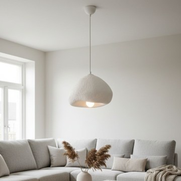 Brilagi - Lampă suspendată WABI SABI pe cablu, 1xE27/40W/230V, Ø 32 cm, alb