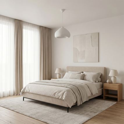 Brilagi - Lampă suspendată WABI SABI pe cablu, 1xE27/40W/230V, Ø 32 cm, alb