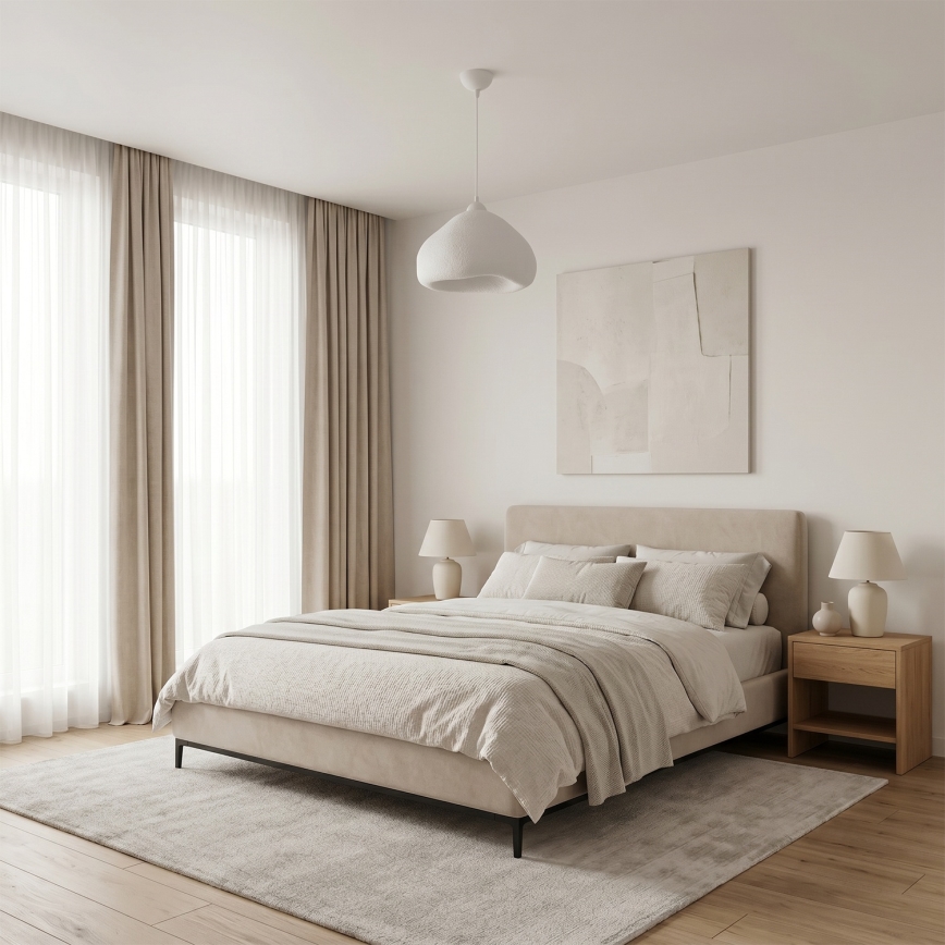 Brilagi - Lampă suspendată WABI SABI pe cablu, 1xE27/40W/230V, Ø 32 cm, alb