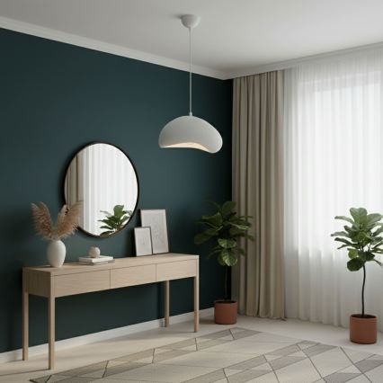 Brilagi - Lampă suspendată WABI SABI pe cablu, 1xE27/40W/230V, Ø 32 cm, albă