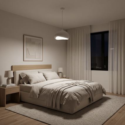 Brilagi - Lampă suspendată WABI SABI pe cablu, 1xE27/40W/230V, Ø 32 cm, albă