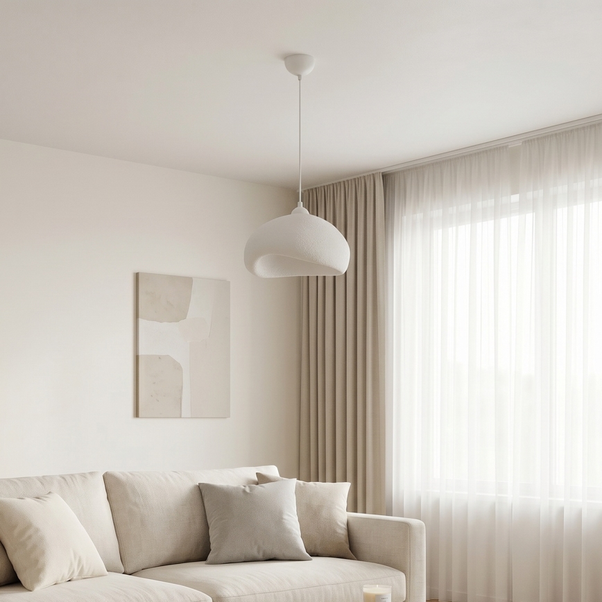 Brilagi - Lampă suspendată WABI SABI pe cablu, 1xE27/40W/230V, Ø 32 cm, albă