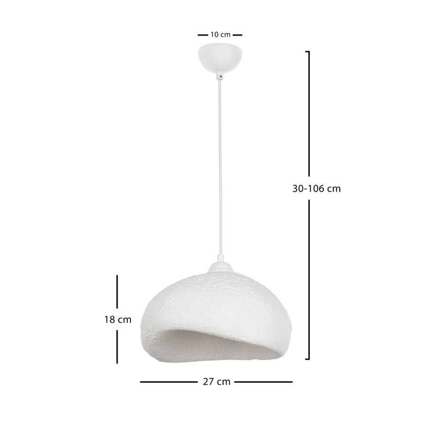 Brilagi - Lampă suspendată WABI SABI pe cablu, 1xE27/40W/230V, Ø 32 cm, albă